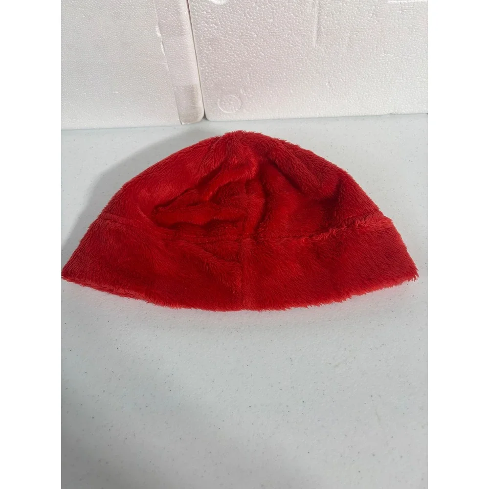 The North‎ Face Fuzzy Fleece Beanie Hat Red Unisex S/P-M/M